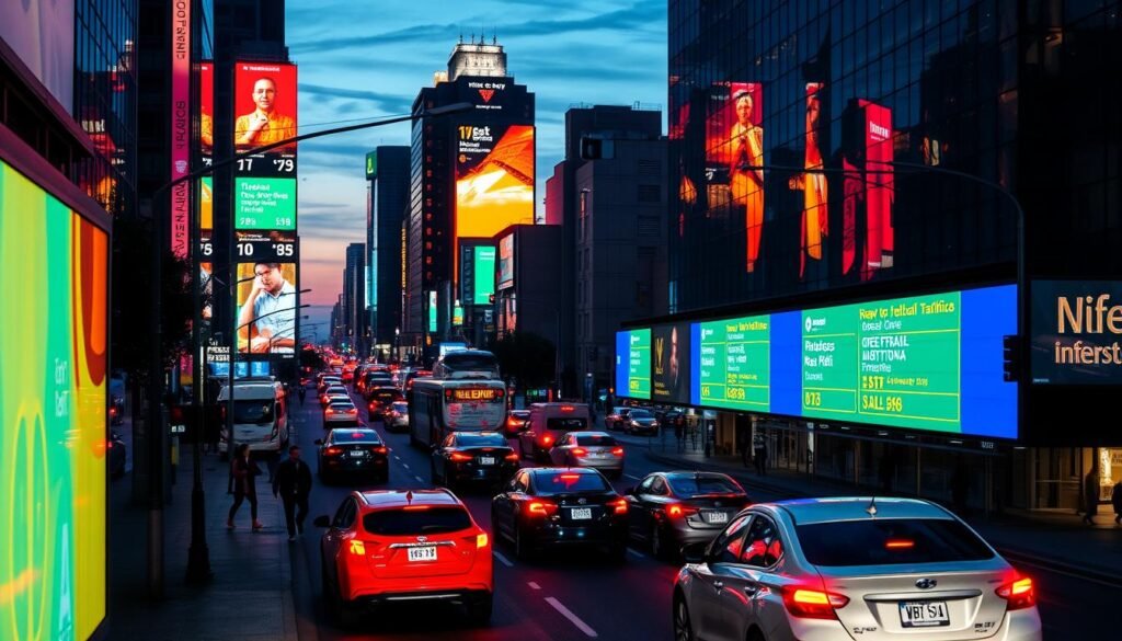 Como painéis de LED auxiliam na gestão de trânsito