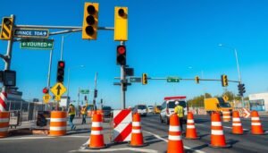 Sistemas inteligentes de controle de tráfego em obras